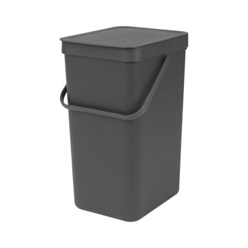 BRABANTIA SORT & GO 16 L ROSKA-ASTIA SEINÄKIINNITYS GREY