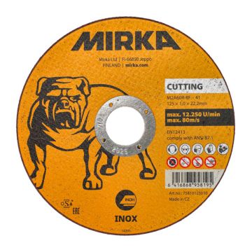 MIRKA KATKAISULAIKKA METALLI 125X1,0X22,2MM