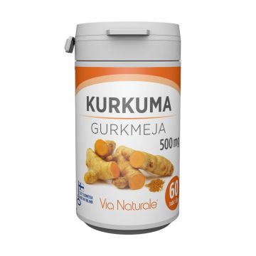 VIA NATURALE KURKUMA 500MG 60 KPL