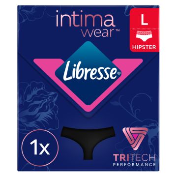 LIBRESSE INTIMAWEAR HIPSTER BLACK L