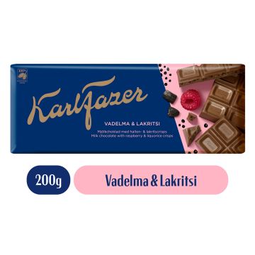 KARL FAZER VADELMA-LAKRITSI 200 G