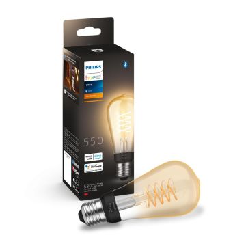 PHILIPS HUE WHITE ÄLYLAMPPU FILAMENT 7W ST64 E27 550L 2100K