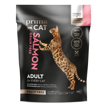 PRIMACAT TÄYSRAVINTO VILJATON LOHI AIKUISILLE KISSOILLE 1,4 KG