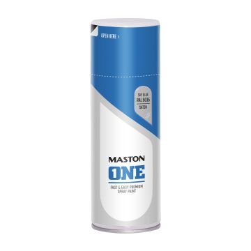 MASTON SPRAYMAALI ONE SATIINI TAIVAANSININEN RAL5015 400 ML