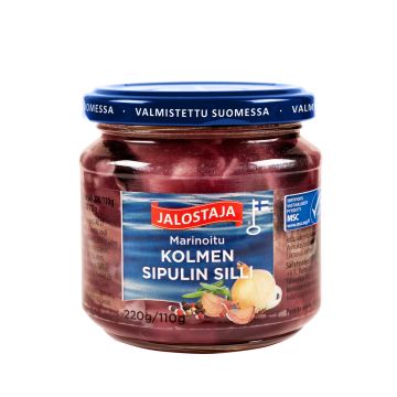 JALOSTAJA MARINOITU KOLMEN SIPULIN SILLI 220/110G MSC 220 G