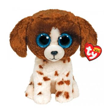 TY MUDDLES - BROWN/WHITE DOG MED