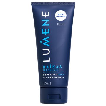 LUMENE MEN RAIKAS KOSTEUTTAVA 2IN1 SUIHKUGEELI 200 ML