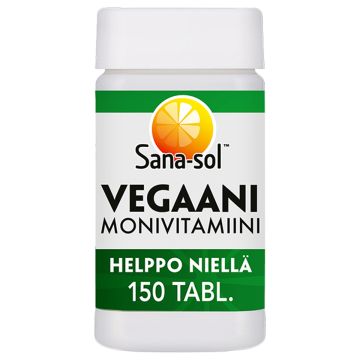 SANA-SOL MONIVITAMIINI VEGAANI 150 KPL