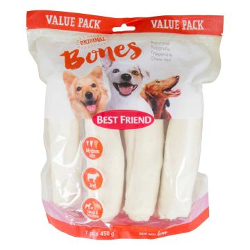 BEST FRIEND BONES ORIGINAL PURURULLA VALKOINEN 17CM 7KPL 450 G