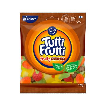 FAZER TUTTI FRUTTI FRUITY CHOCO 170 G