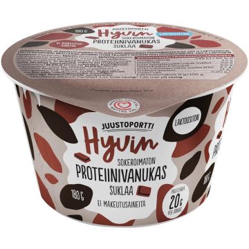 JUUSTOPORTTI HYVIN PROTEIINIVANUKAS SUKLAA LAKTON 180