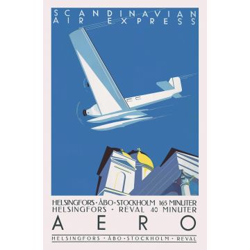 POSTIKORTTI AERO & HGIN TUOMIOKIRKKO