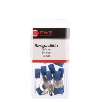 C-PWR RENGASLIITIN Ø6MM SININEN 10KPL