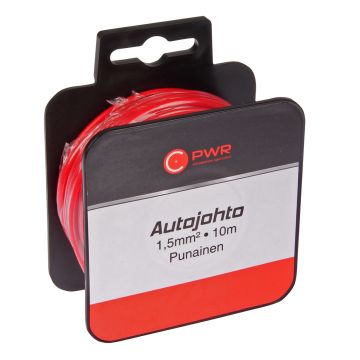 C-PWR AUTOJOHTO 1,5MM2 PUNAINEN 10M