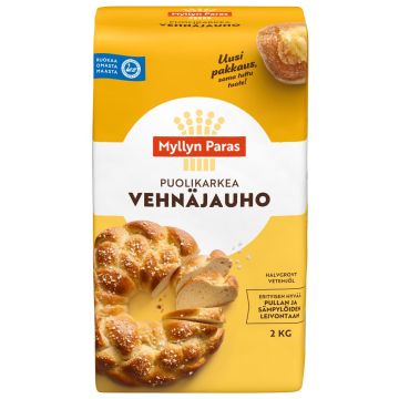 MYLLYN PARAS EMÄNNÄN PUOLIKARKEA VEHNÄJAUHO 2 KG