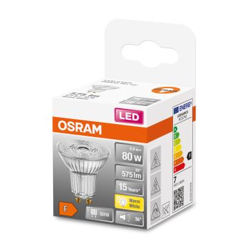 OSRAM LED STAR PAR16 KOHDELAMPPU 80 36 6,9W 2700K GU10