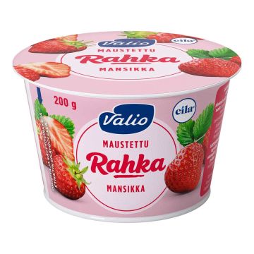 VALIO MAUSTETTU RAHKA MANSIKKA LAKTON 200 G