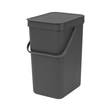 BRABANTIA SORT & GO 12 L ROSKA-ASTIA SEINÄKIINNITYS GREY