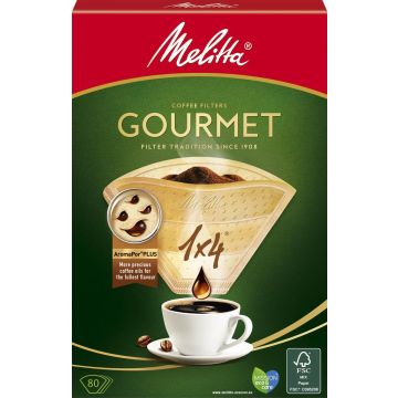 MELITTA GOURMET SUODATINPAPERI 1X4 80KPL