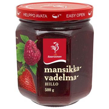 SAARIOINEN MANSIKKA-VADELMAHILLO 500 G