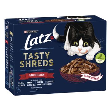 PURINA LATZ TASTY SHREDS FARM LAJ 12*80G 960 G
