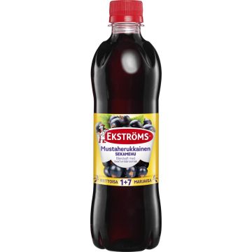 EKSTRÖMS MUSTAHERUKKAINEN SEKAMEHUTIIVISTE 500 ML