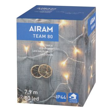 AIRAM TEAM 80 LÄMM.KELT,KIRKAS JOHTO IP44