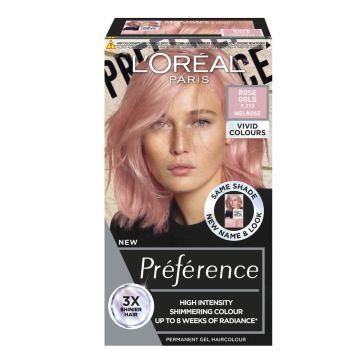 LOREAL PRÉFÉRENCE VIVID COLOURS ROSE GOLD INTENSIIVINEN KESTOVÄ