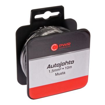 C-PWR AUTOJOHTO 1,5MM2 MUSTA 10M