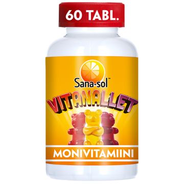 SANA-SOL VITANALLET MONIVITAMIINI 60 KPL