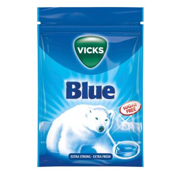 VICKS BLUE SOKERITON KURKKUPASTILLI 72 G