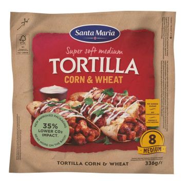 SANTA MARIA TEX MEX TORTILLA CORN 336 G