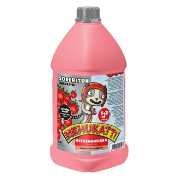 MEHUKATTI SOKERITON METSÄMANSIKKAJUOMA 1,5 L