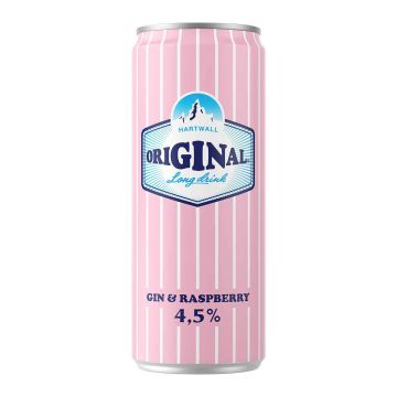 ORIGINAL LONG DRINK 4,5% NATURAL RASPBERRY TLK 330 ML