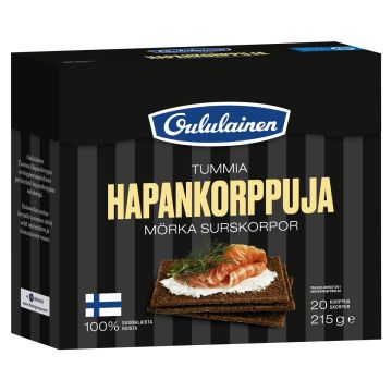OULULAINEN TUMMA HAPANKORPPU 215 G