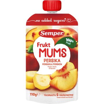 SEMPER FRUKTMUMS PERSIKKA 6KK 110 G
