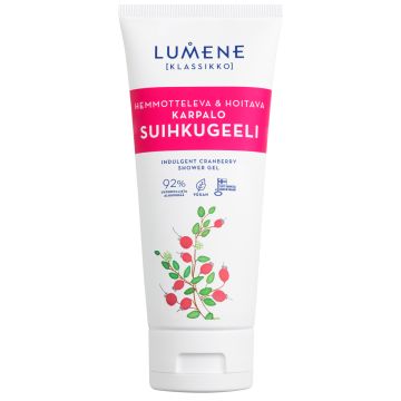 LUMENE  KLASSIKKO HEMMOTTELEVA & HOITAVA KARPALO SUIHKUGEELI 200 ML
