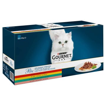 PURINA GOURMET PERLE ANNOSPUSSIT MINI FILETS KASTIKKEESSA LAJ 6 5,1