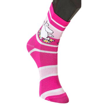 MUUMIPEIKKO 31-33 PINKKI PUUVILLASUKKA