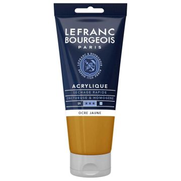 L&B FINE ACRYLIC 80ML 302 YELLOW OCHRE