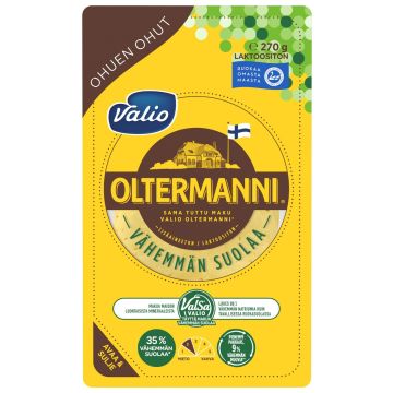 VALIO OLTERMANNI VÄHEMMÄN SUOLAA VIIPALE 270 G