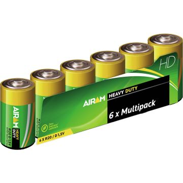 AIRAM PARISTO HD PLUS R20, 6 KPL 