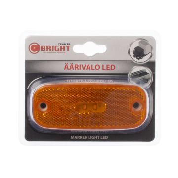 C-BRIGHT LED ÄÄRIVALO 111X45MM 12-24V KELTAINEN