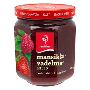 SAARIOINEN MANSIKKA-VADELMAHILLO 500 G