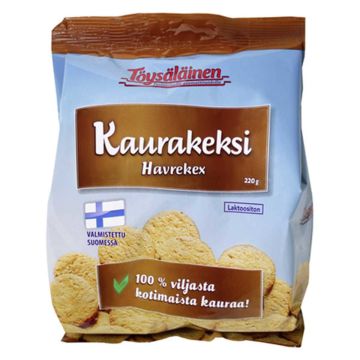 TÖYSÄLÄINEN KAURAKEKSI 100% KAURA 220 G