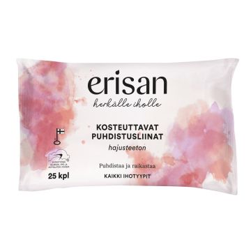 ERISAN KOSTEUTTAVA PUHDISTUSLIINA 25KPL 25 KPL