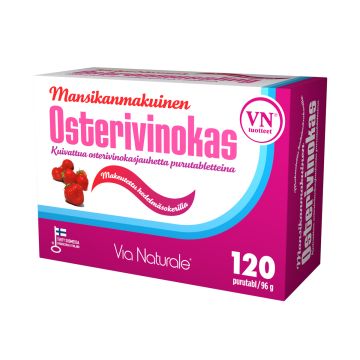 VIA NATURALE OSTERIVINOKAS MANSIKANMAKUINEN 120 KPL