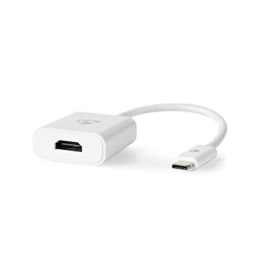 NEDIS ADAPTERI USB-C UROS - HDMI NAARAS VALKOINEN