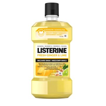 LISTERINE SUUVESI FRESH GINGER & LIME MILDER TASTE 500 ML