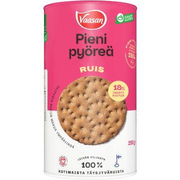 VAASAN PIENI PYÖREÄ RUIS 250 G